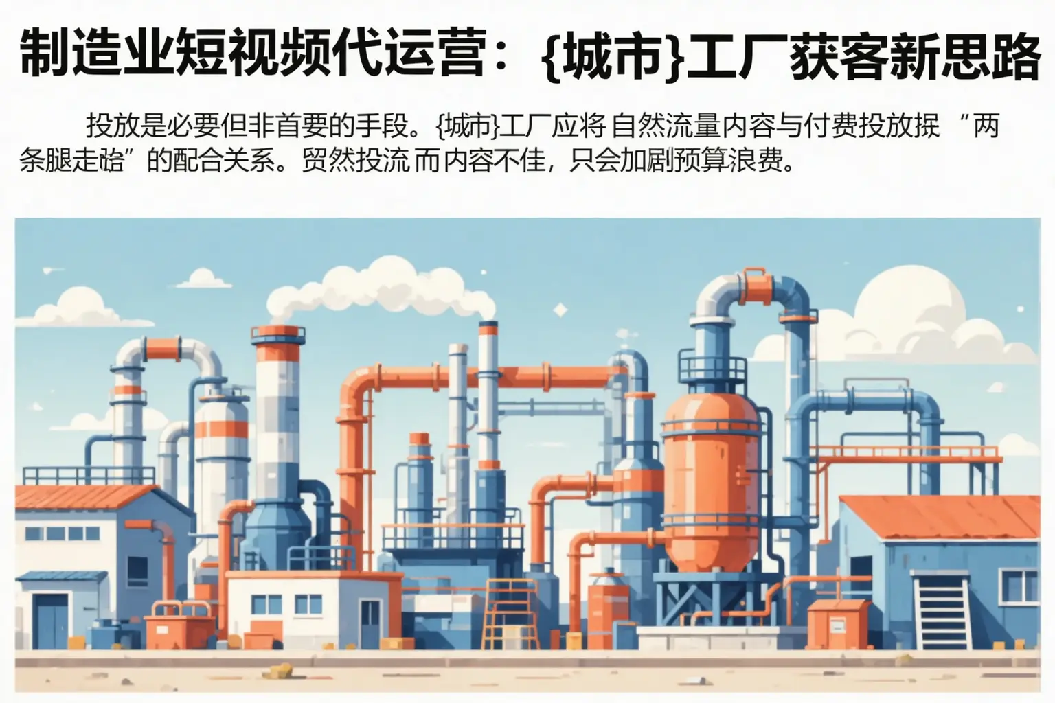 制造业短视频代运营：科尔沁右翼前旗工厂获客新思路